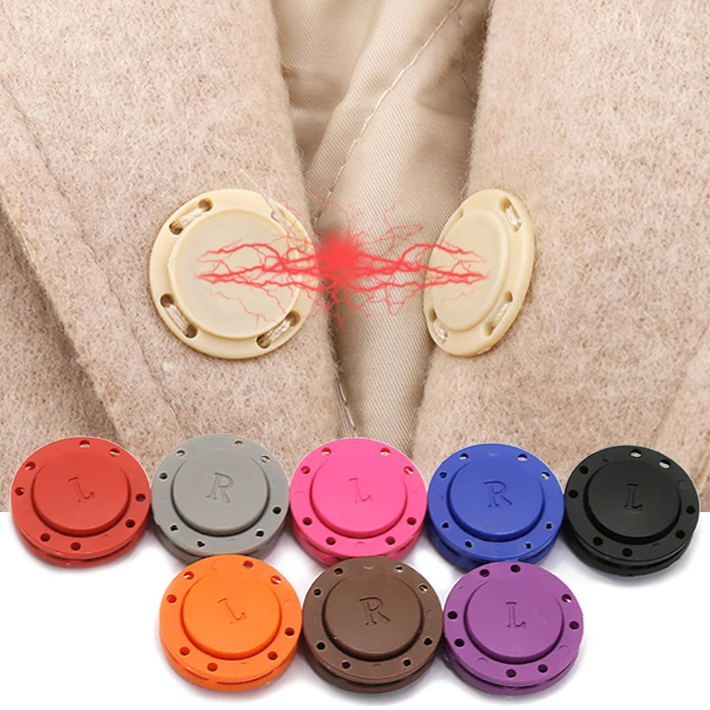 4 Pairs Sewing Invisible Button For Needlework Jacket Cardigan