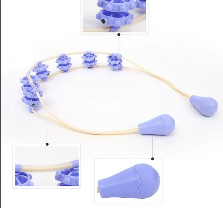 Manual roller neck shoulder back waist home massage pull back muscle massage stick muscle massage stick