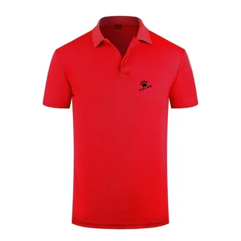 Nuova Polo KELME da Uomo 2026 con Logo a Impronta di Zampa, T-Shirt Sportiva Traspirante, Maglietta a Maniche Corte ad Asciugatura Rapida con Colletto