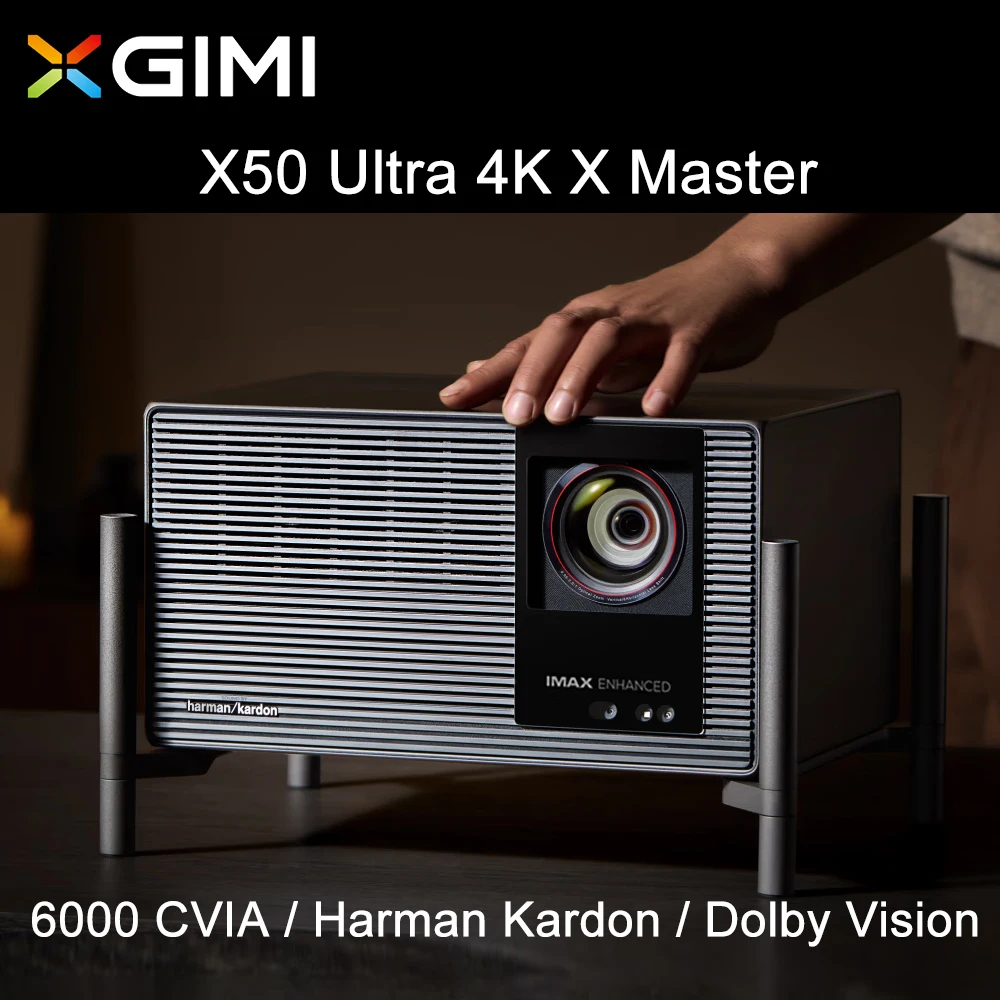 XGIMI X50 울트라 4K 프로젝터 트라이컬러 레이저 6000 ISO 루멘 홈..