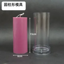Large 3D Flat Top Cylindrical Candle Mold Kit for Handmade Home Decor Gifts (Mold-6)