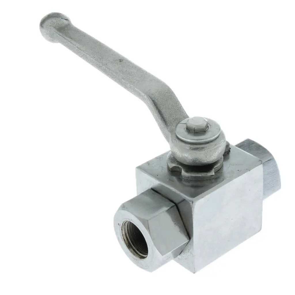 BSP 2 Way High Pressure Hydraulic Steel Ball Female DN10 3/8