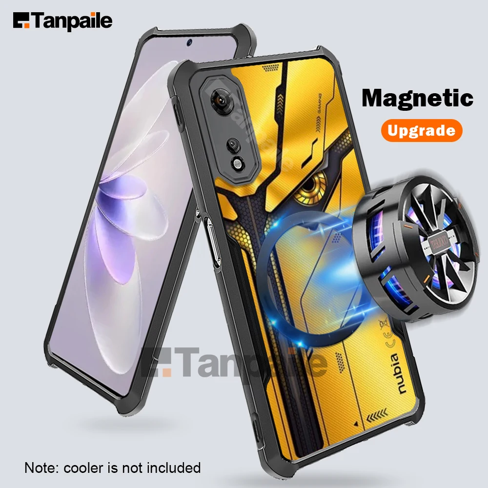 Ultra Thin Magnetic Shockproof TPU Phone Cover - Transparent Bumper Case