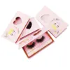 Wholesale Custom Eyelash Packaging Box Logo 25MM Mink False Lash Package Gold  Magnetic Natural Lashes  Case Boxes Bulk Supplier 2