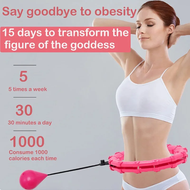 Intelligent Exercise Hoop Weight Loss Slimming Fat Burning Fitness Equipment Special Detachable Massager