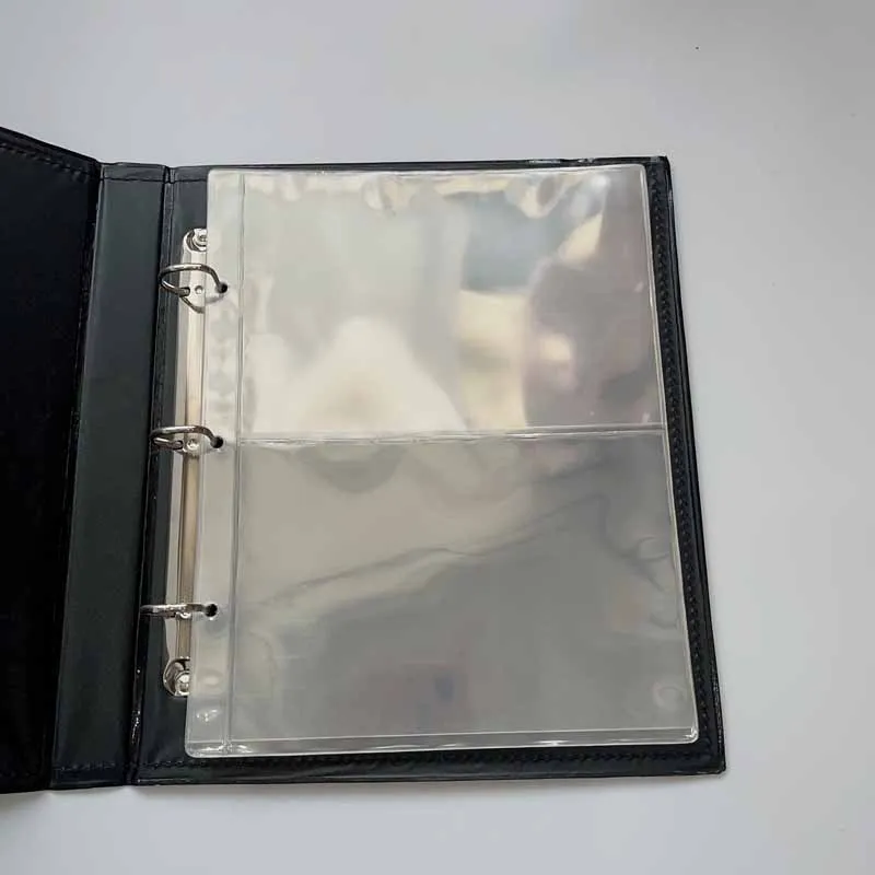 Paper Money Coin Album Inners 10PCS/Lot 2 lines /Page PVC Loose-leaf Collection coins collection album money collection album coin collection album