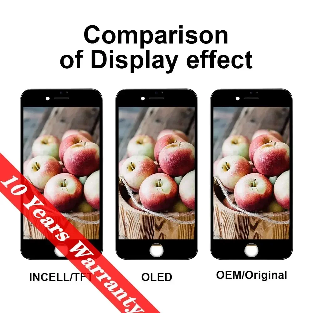PINZHNEG Screen LCD For iPhone SE 8 PLUS 6 6S 7 Plus Display Incell Replacement Screen 10 Years Warranty lcd display screen