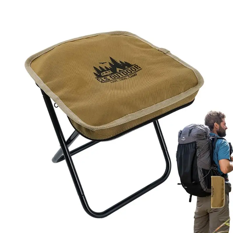 

Складной туристический Мини-стул, компактный Сверхлегкий табурет для кемпинга, пешего туризма, пляжа, рыбалки