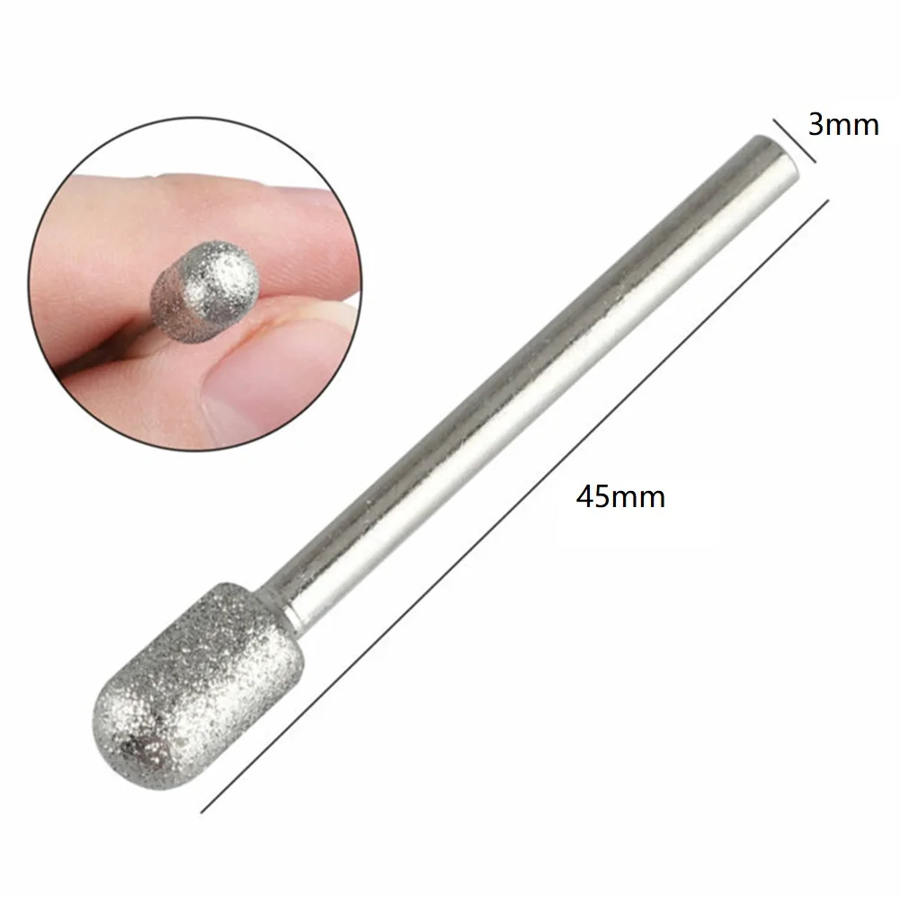 

20pcs 3mm Shank Diamond Burr Set Drill Bits For Rotary Tool Grinding Heads Dremel Accessories Burrs Grinding Parts