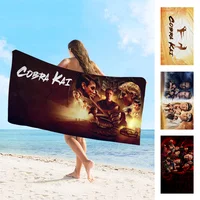 Movie C-Cobra Kai Bath Towel Microfiber Soft Water Absorbing Breathable For Girl Kids Decorative Cartoon Beach Towel 1