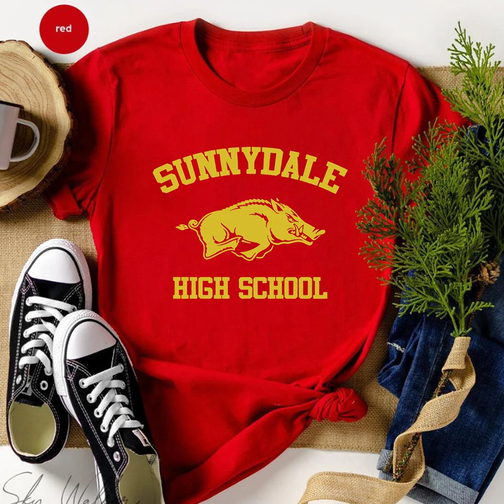 Sunnydale High School Shirt Buffy The Vampire Slayer T-shirt Vintage Sunnydale High Varsity Tee Unisex Short Sleeve Hipster Tops 4