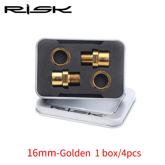 Risk RT109 Titanium Bike Pedals Extenders 16mm/20mm With Washer MTB
