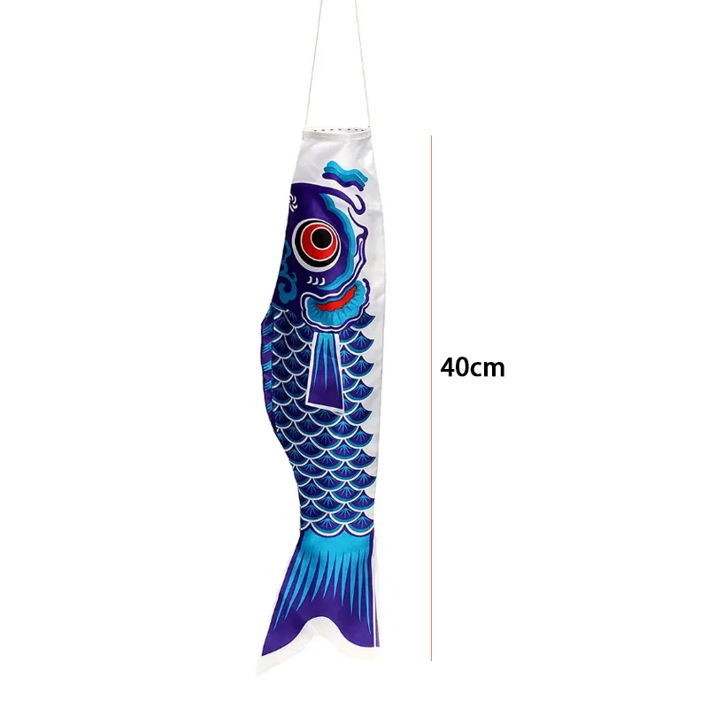 40cm Japanese Carp Windsock Streamer Fish Flag Kite Cartoon Fish Colorful Windsock Carp Wind Sock Flag Koinobori Gift New 4