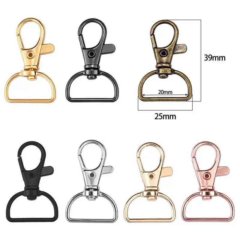 1 stücke Metall Snap Haken Mode Schnalle Clips Keychain für DIY