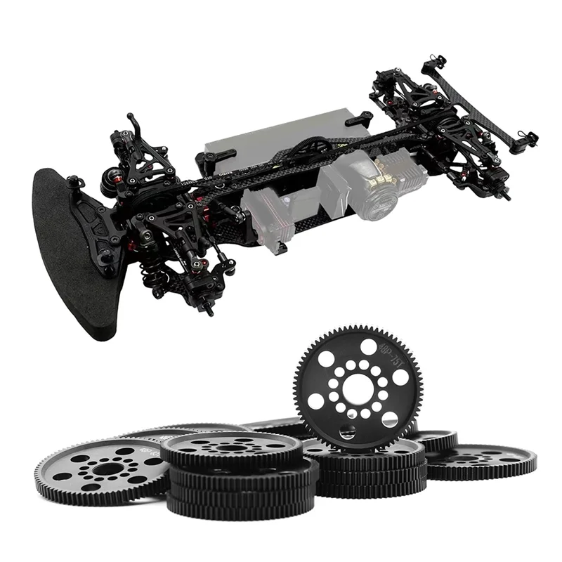 C9-4PCS 48P 스퍼 기어 메인 기어 83T+84T+85T+86T 3Racing Sakura S XI XIS CS D4 D5 1/10 RC 자동차 업그레이드 부품