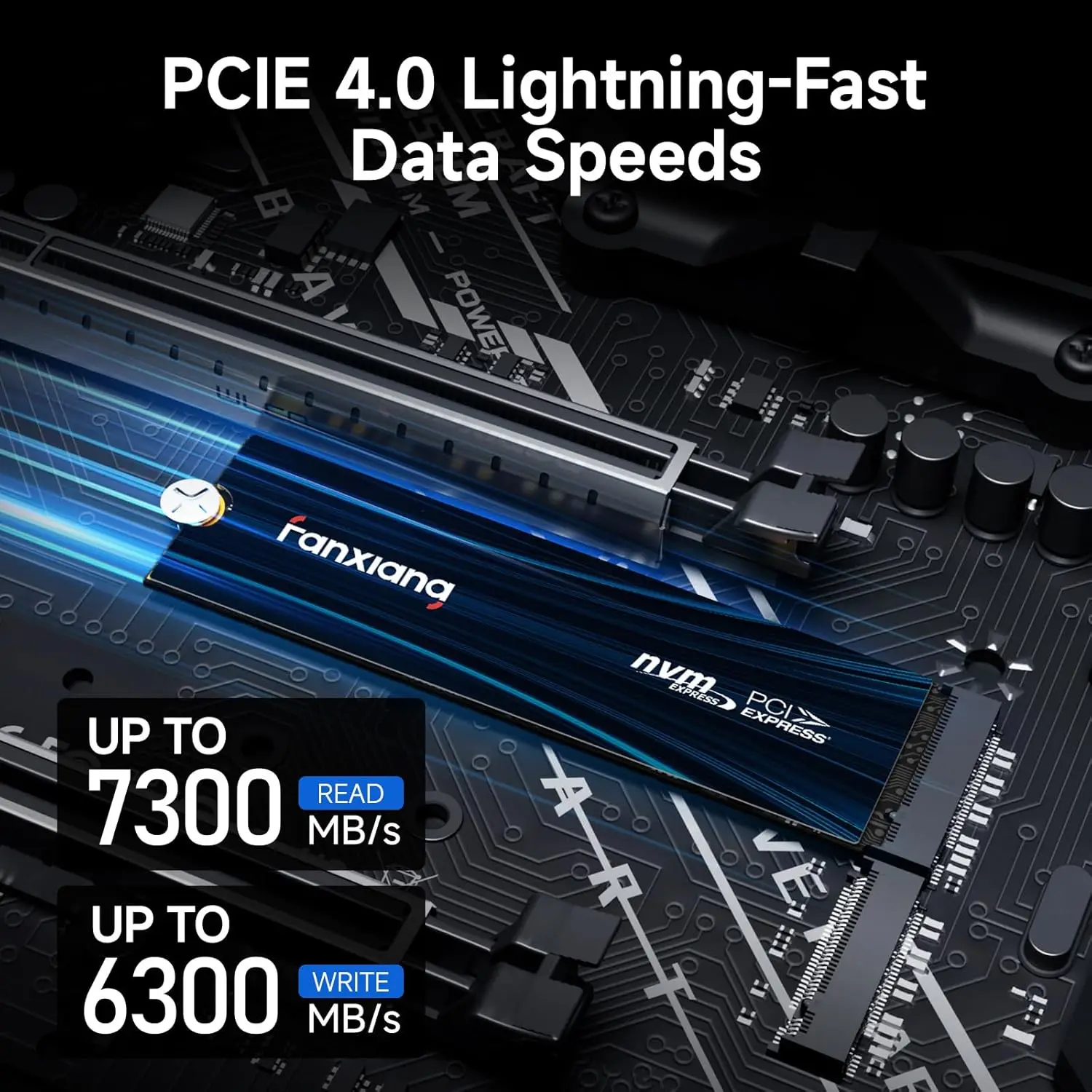 Fanxiang S880E M.2 SSD 7300MB/s 1TB/2TB/4TB M.2 NVMe SSDドライブ 