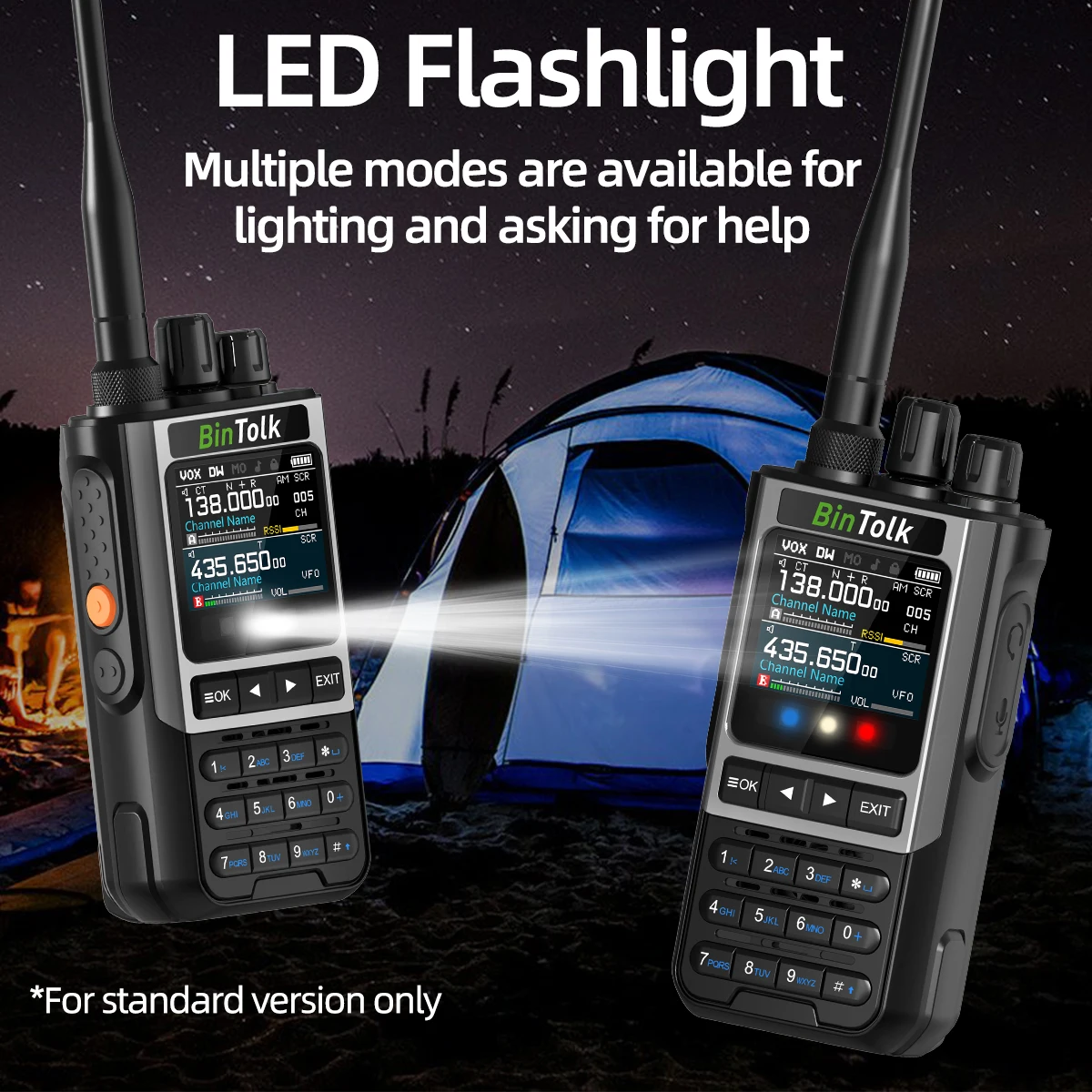 BinTolk BT8200 Walkie Talkie Long Range 8W Tri Power Full band Wireless Bluetooth Phone Programming Noise Reduction Ham Radio 5