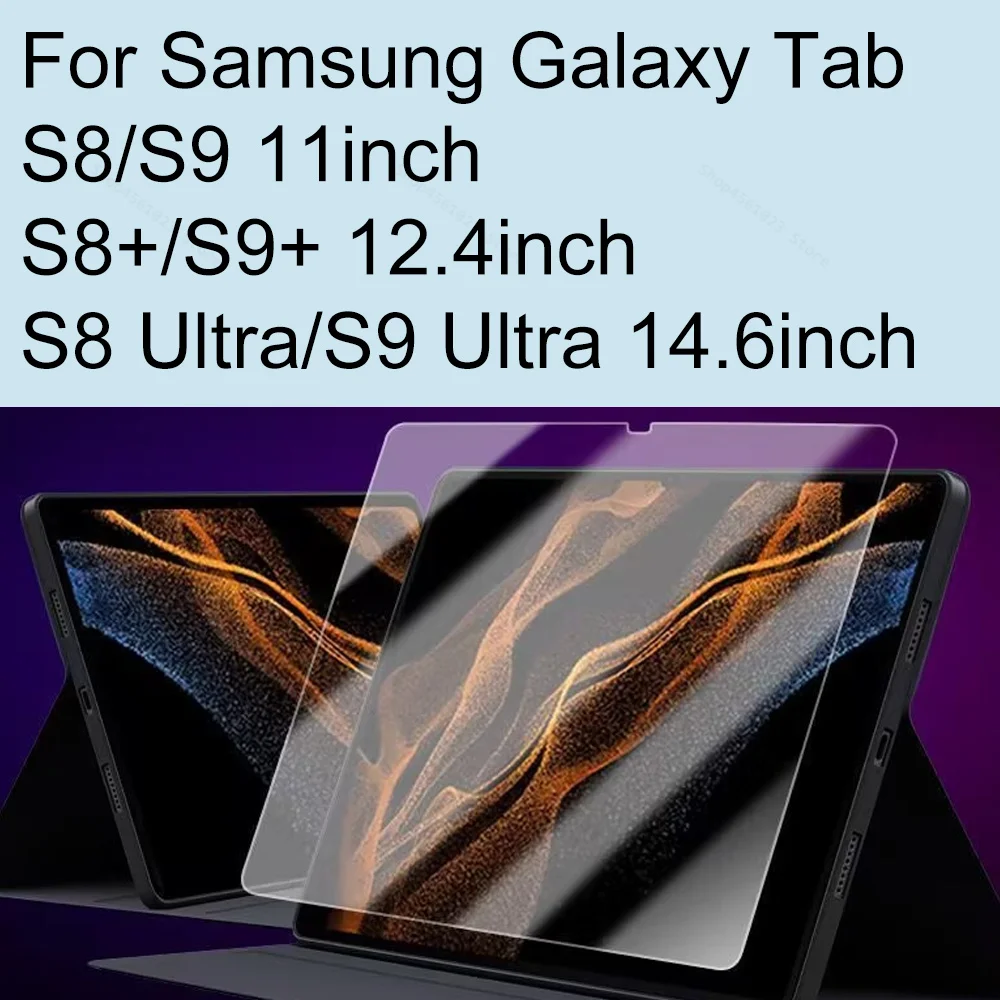 

2Pcs For Samsung Galaxy Tab S8 Plus S9 Ultra Tempered Glass Screen Protector Film Sumsung TabS8 TabS9 S8+ S9+ 5G S8Ultra S9Ultra