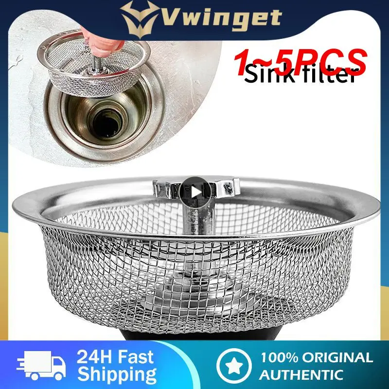 

Фильтр для раковины 1-5 шт., сетчатый фильтр из нержавеющей стали для раковины в ванную комнату, слив для раковины, фильтр для отверстий, ловушка для отходов
