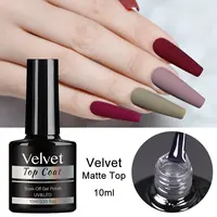 Clou Beaute Matte Velvet Top Coat Semi-permanent Varnish Strong Rubber Base Acid-Free for Gel Polish Blossom Gel Nail Primer 2