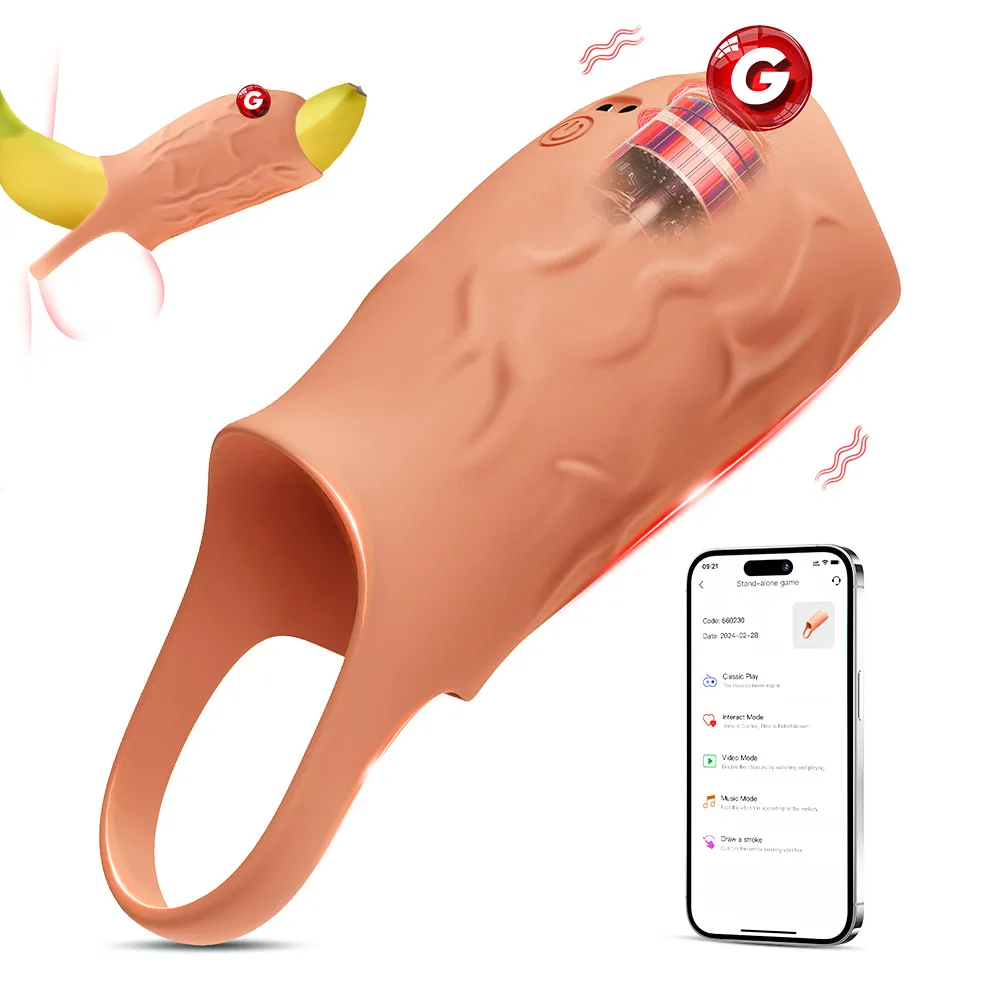 Realistic Dildo Sleeve Sex Toys For Men With Longer Bigger Thicker Ultra Penis Extender Enlargement Delay Vibrators_voghion.com
