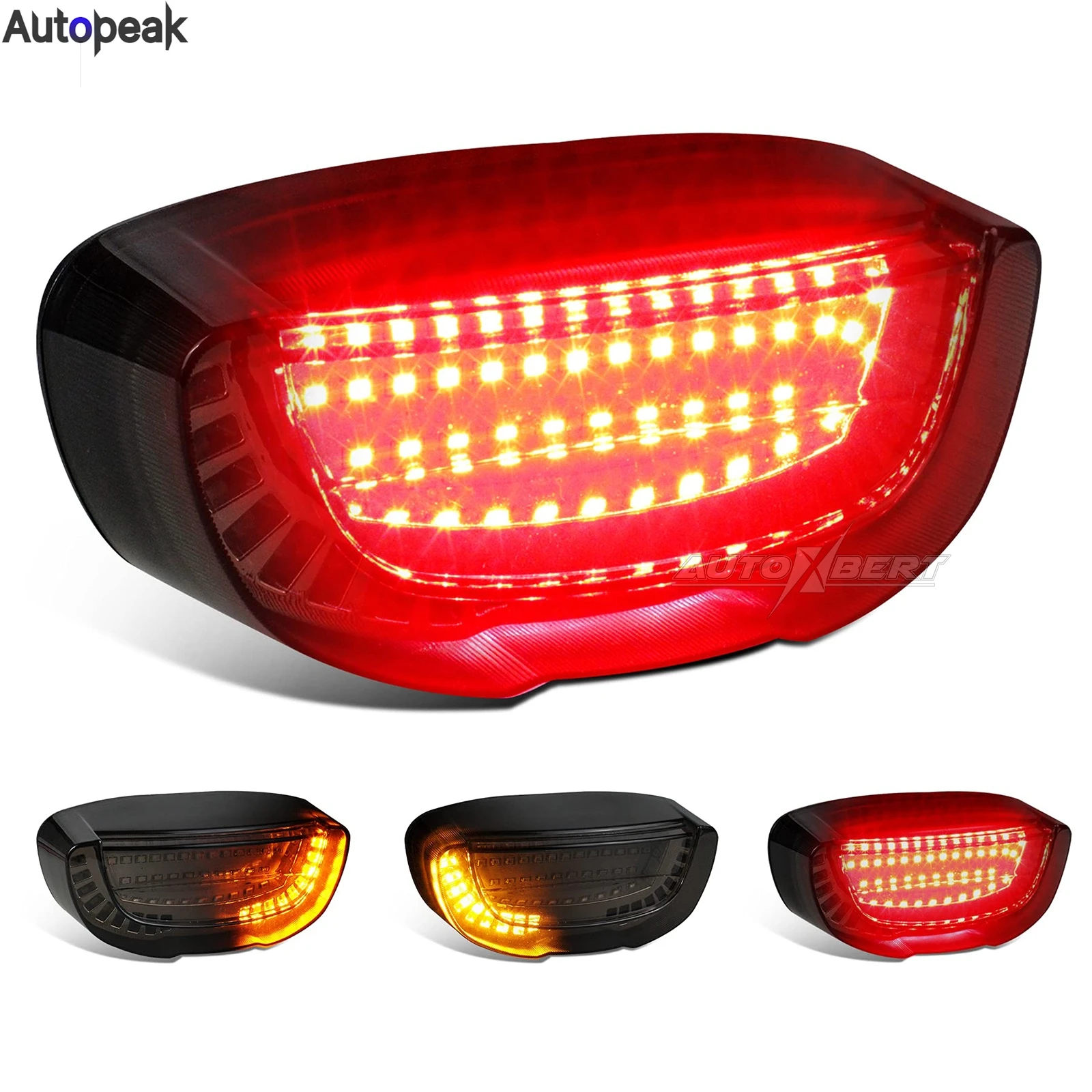 Universal LED Integrate Sequential Turn Signal Rear Brake Lamp ...
