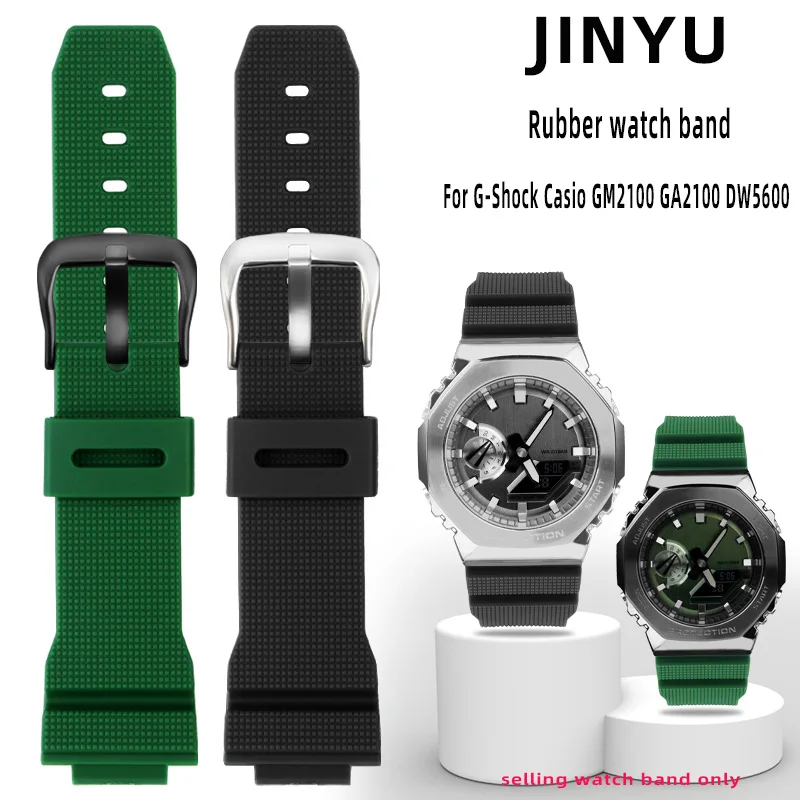 Cinturino In Gomma Fosr G-Shock Casio Gm2100 Ga2100 Dw5600Gm Ga 2100 Dw6900 Cinturino In Silicone Rovere Rurale Da Uomo