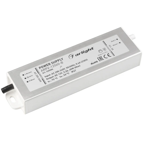 Блок питания ARPV-12040-B (12V 3.3A 40W) | Лампы и освещение