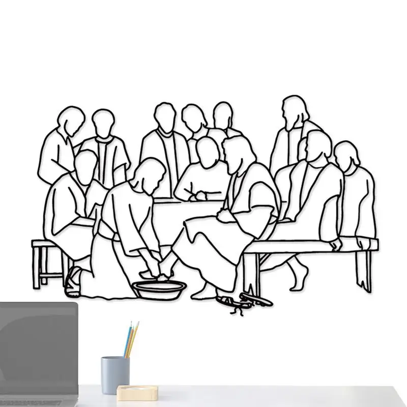 

Иисус апостолы, металлическое настенное искусство, пасхальное искусство, Настенный декор Иисуса, Настенный декор, искусство, металлическое искусство, Настенный декор, христианский