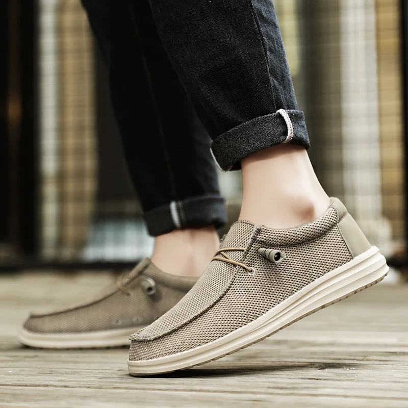 Summer Men’s Casual Shoes Breathable Mesh Sneakers Outdoor Lightweight Walking Shoes Men’s Oversized Shoes Loafers Size 39-50 2