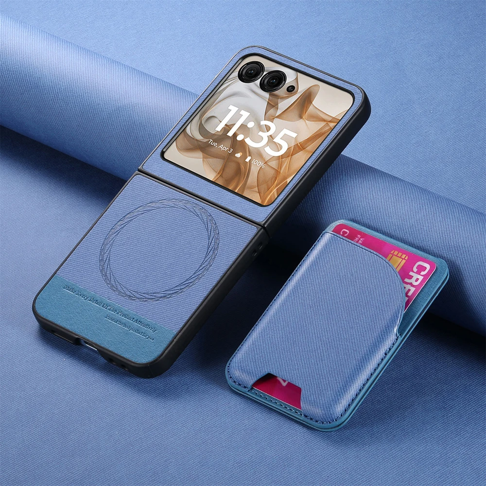 Magnetic 2-in-1 Leather Wallet Phone Case with Card Holder