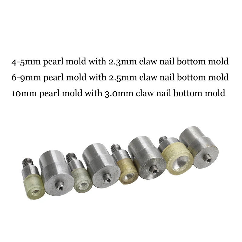 4mm-25mm Pearl Rivet Mould for Hand Punch Press Machine Dies for Clothes Shoes Bags Leathercraft Handmade Accessorie