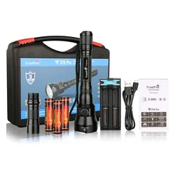 TrustFire 3T6 Pro Hunting LED Torch Lighter LUMINUS SST-40 18650 Flashlight Ultra Bright Self Defense for Outdoor Camping Hiking