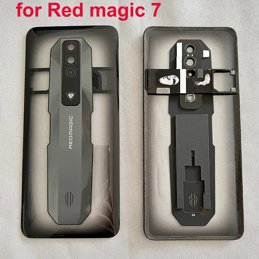 Originlal Back Glass For Nubia Red Magic 7 nx679j Battery Cover Rear Door Housing Case Camera Glass Cover RedMagic7 Cover body