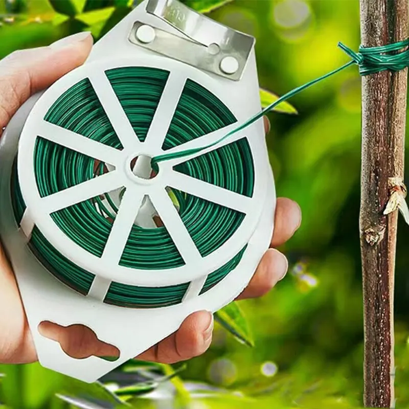 Plant Ties 328 Feet 100 Meters Twisted Belt Garden Plant Tie With Cutter Suitable For Gardening And Office Finishing Home