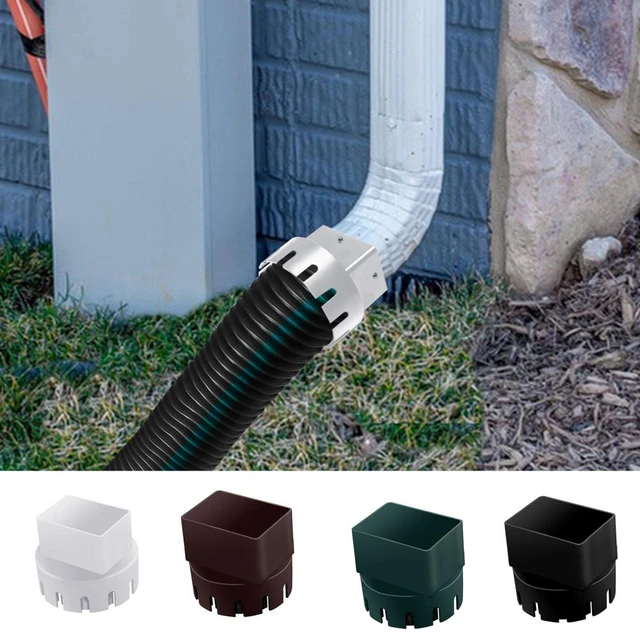 Descente Adaptateur Installation Facile Vidange Tuyau Connecteur Améliorer  L'eau de Drainage Gouttière de Pluie pour Tuyau De Vidange Connecteur  D'extension - AliExpress