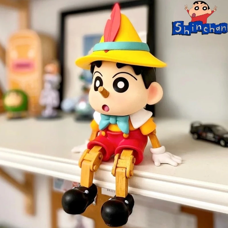 

Аниме марионетка Crayon Shinchan Cos Пиноккио Shinnosuke нохара интернет Знаменитости Модные украшения экшн-фигурки модели игрушки