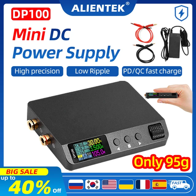 ALIENTEK 조절식 디지털 DC 전원 공급 장치 DP100 소개