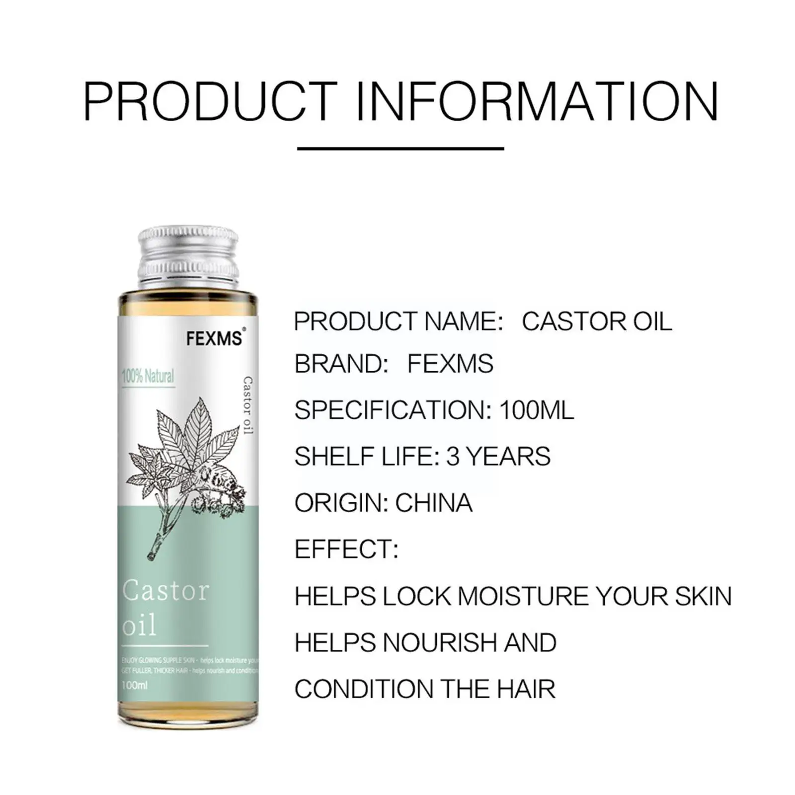 Рисунок 6 - Чистое и касторовое масло для роста волос