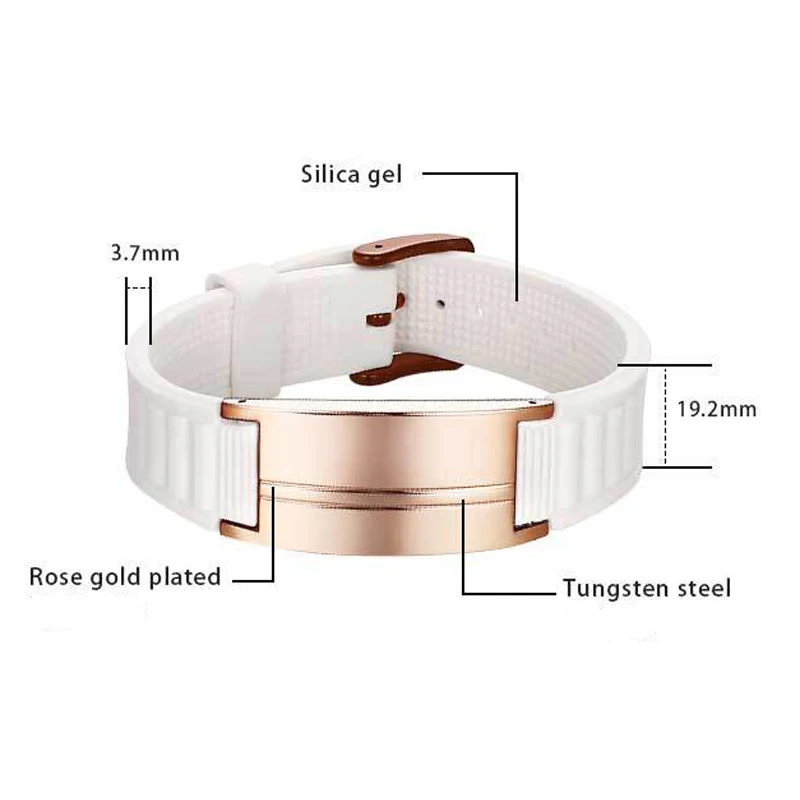 Stainless Steel Adjustable Bracelet Men's DIY Free Carved Health Magnetic Bangle Relieve Fatigue and Pain Jewelry Gifts