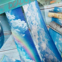 50mm*2m Ins Colorful Clouds Washi Tape DIY Scrapbook Planner Diary Stickers Masking Tapes Aesthetic Stationery Office Supplies 2