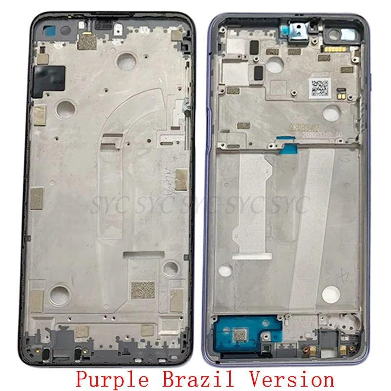 Middle Frame LCD Bezel Plate Panel Chassis Housing For Motorola Moto G 5G Plus Phone Metal LCD Frame Repair Parts