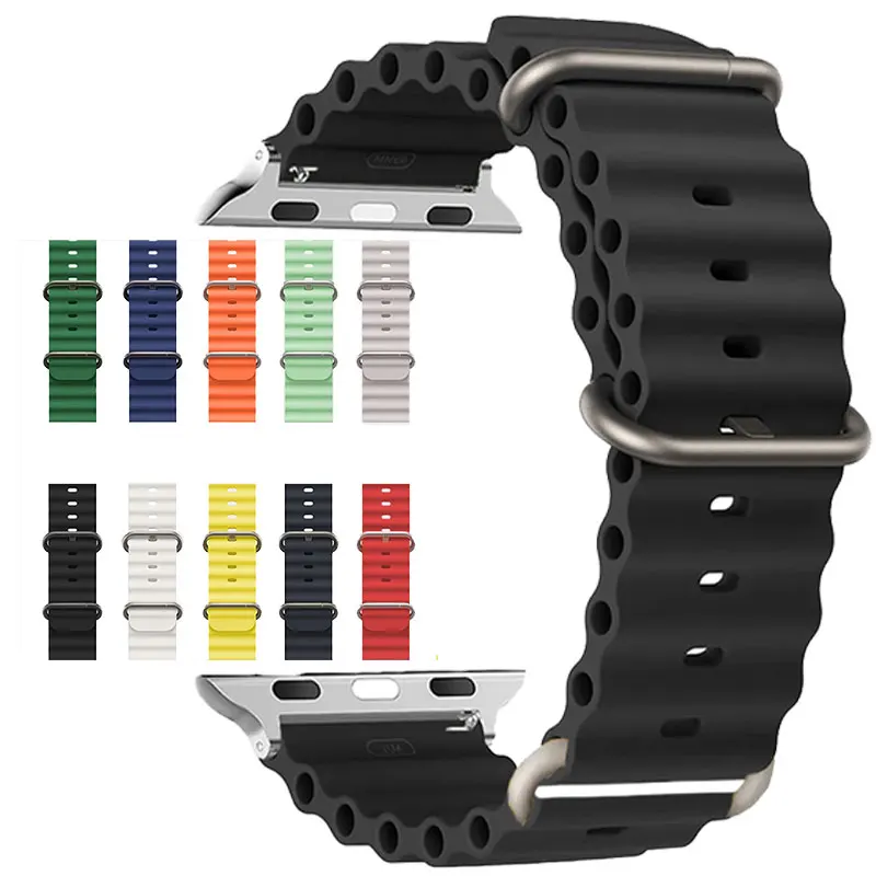 애플 워치용 오리지널 스트랩 울트라 밴드, 49mm, 45mm, 41mm, 44mm, 40mm, 42mm, 45mm, 44mm, 스포츠 팔찌, iWatch 시리즈 9, 8, 3 se 밴드