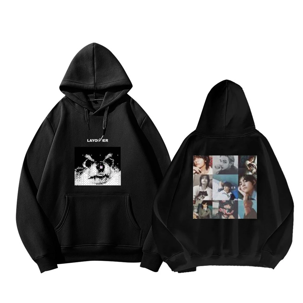 COTTON LAYOVER Hoodie Casual Women's Fall Long Sleeve Thick Sweatshirt Tops Fashion Couple Streetwear Hoodie Vintage Clothing