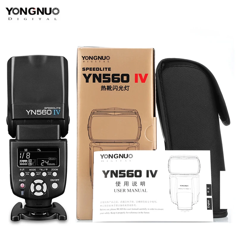 

Yongnuo YN-560 IV YN560IV YN560 IV Universal Wireless Flash Speedlite For Canon Nikon Pentax Olympus Fujifilm Panasonic Sony A99