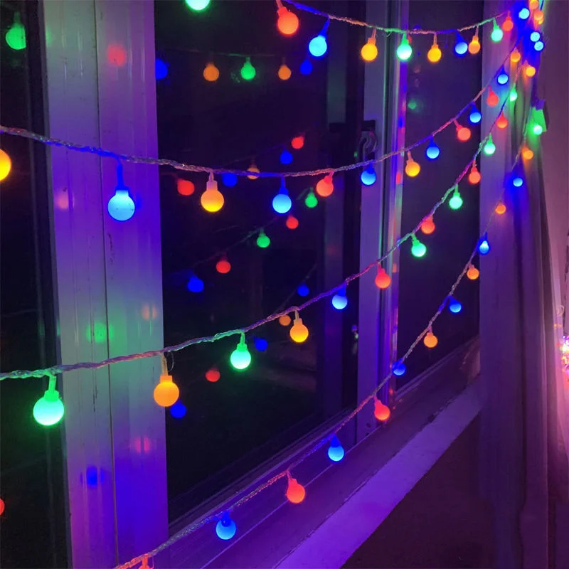 

LED Ball Garland Lights Fairy String USB/Battery Power Waterproof Outdoor Lamp Christmas Holiday Wedding Party Lights Decoration
