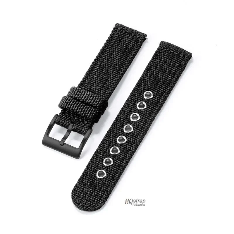 Colorful Nylon Watch Strap with Stainless Steel Buckle - Universal Quick Release Band