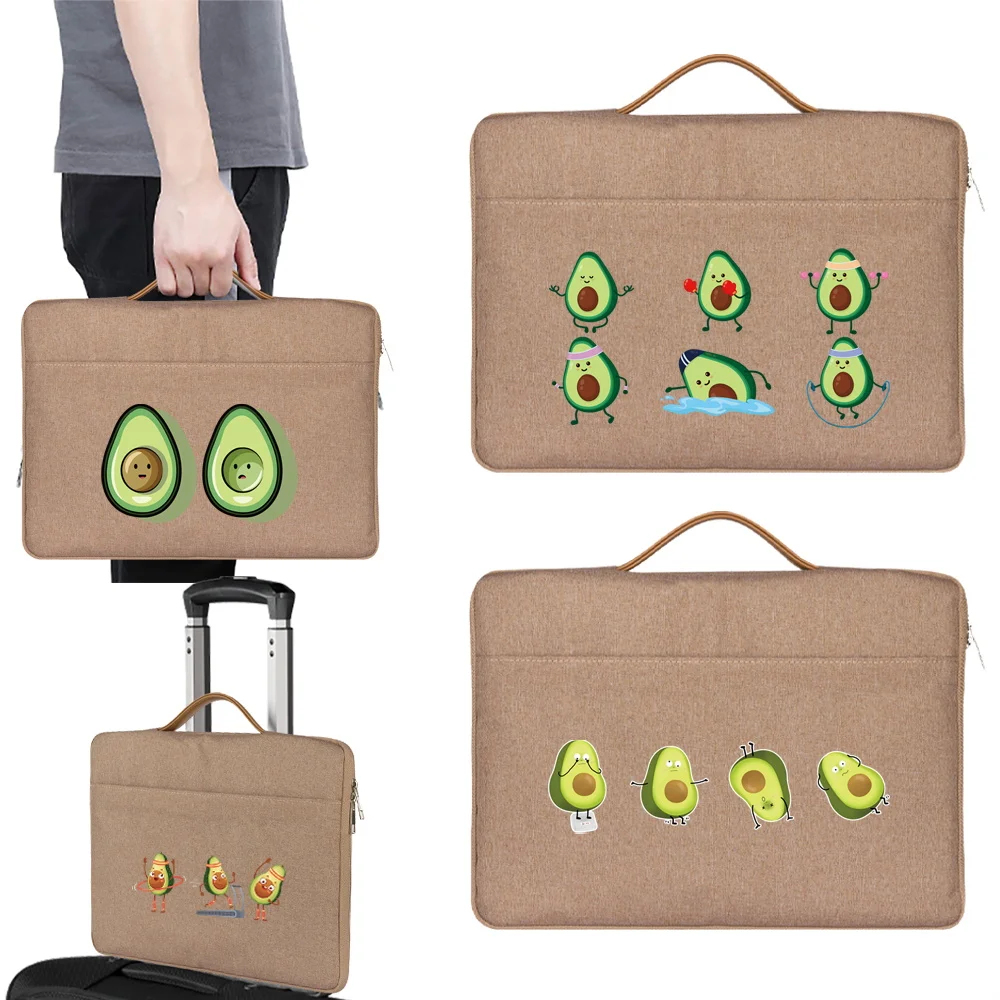 Laptop Bag Hp Dell Asus Apple Huawei Universal Notebook Computer Bags For 10.1 11.6 12 13.3 14 15.6 Inch Avocado Print Handbag