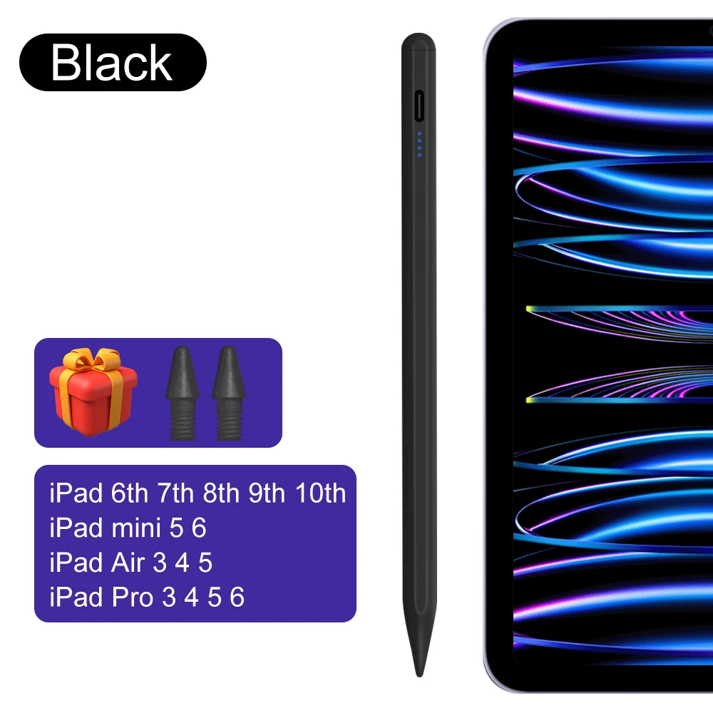 para ipad lápis com inclinação de rejeição de para apple pencil caneta stylus ipad pro ar mini