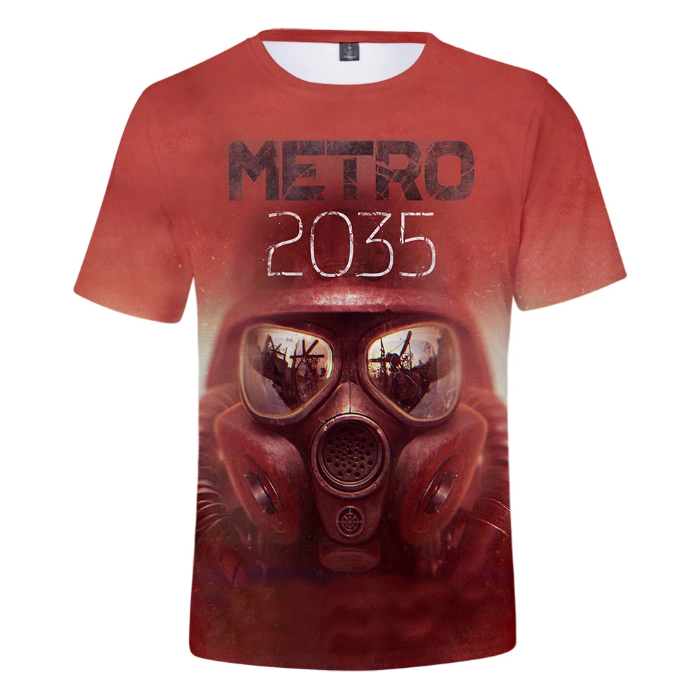 Game Metro Exodus T-Shirt Stampate In 3D Maglietta Unisex Stile Casual Harajuku Streetwear T-Shirt Oversize Anime Tops